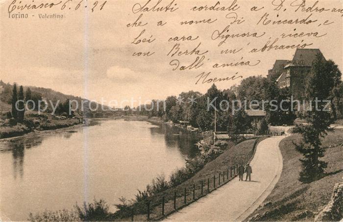 Torino Castello del Valentino Fluss Po