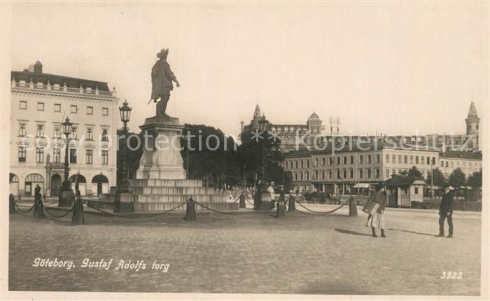 Goeteborg Gustaf Adolfs torg Denkmal