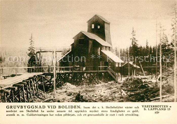 Boliden Gruvbyggnad Bergwerk