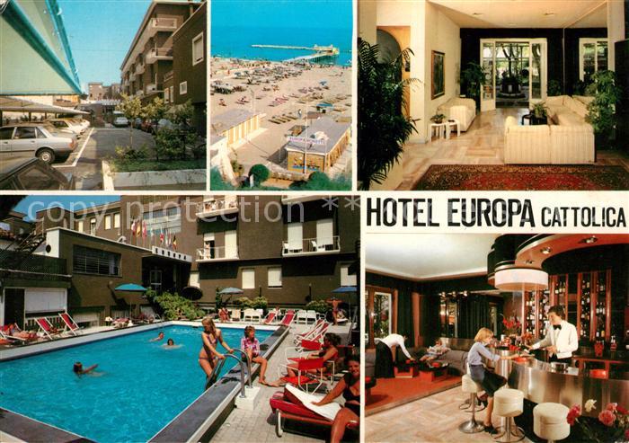 Cattolica Rimini Hotel Europa Monetti Swimming Pool Bar Foyer Strand