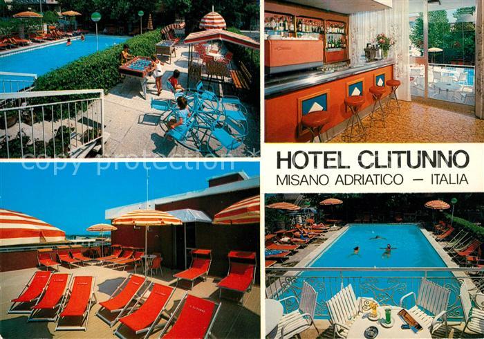 Misano Adriatico Hotel Clitunno Swimming Pool Bar Sonnenterrasse