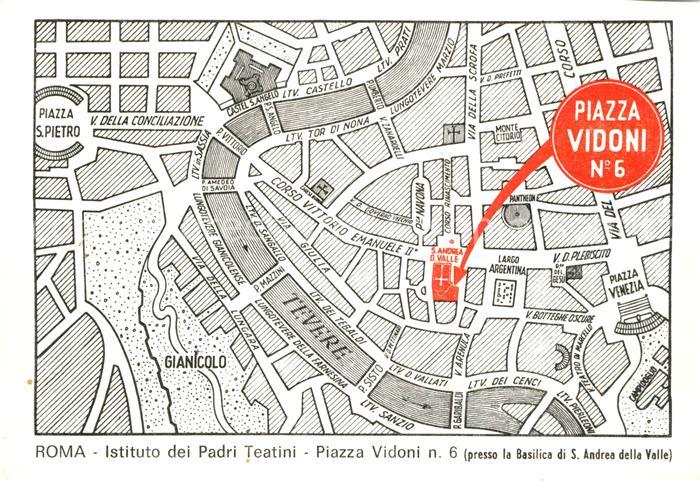 Roma Rom Istituto dei Padri Teatinie Piazza Vidoni Stadtplan
