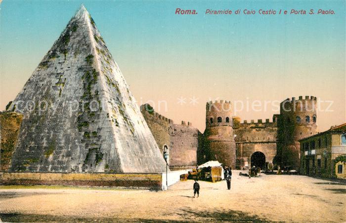 Roma Rom Piramide di Caio Cestic I e Porta San Paolo