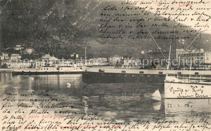 Como Lago di Como Il porto dalla Diga