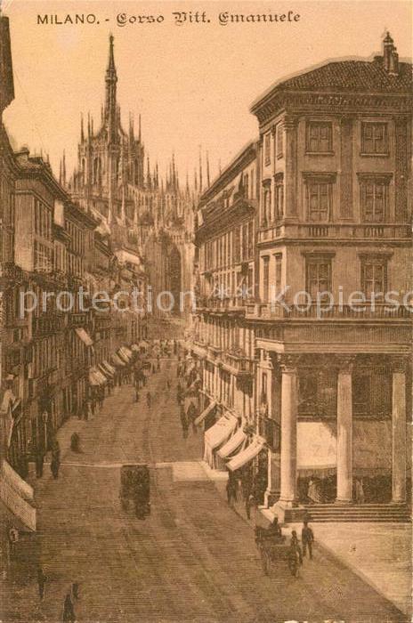 Milano Corso Vittorio Emanuele Duomo