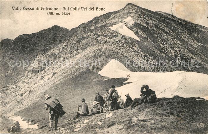 Cuneo Valle Gesso di Entraque sul Colle Vei del Bonc Bergwandern