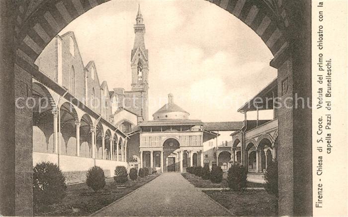Firenze Florenz Chiesa di Santa Croce Capelle Pazzi del Brunelleschi
