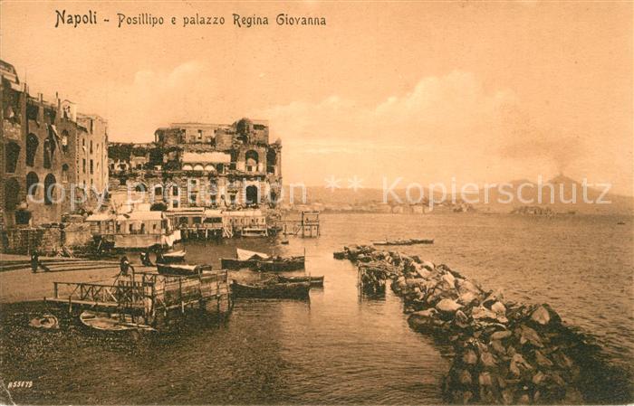 Napoli Neapel Posillipo e Palazzo Regina Giovanna