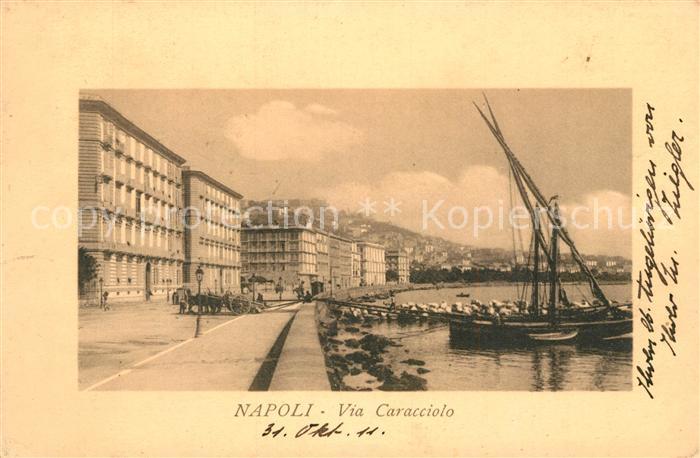 Napoli Neapel Via Caracciolo