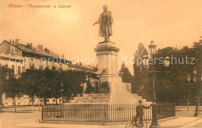 Milano Monumento a Cavour Denkmal