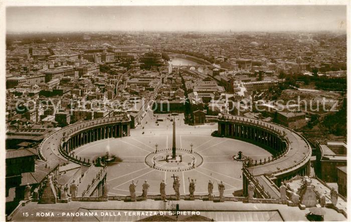 Roma Rom Panorama dalla Terrazza di San Pietro