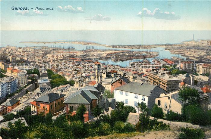 Genova Genua Liguria Panorama