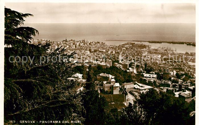 Genova Genua Liguria Panorama dal Righi