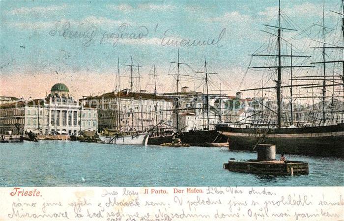 Trieste Il Porto Hafen Segelschiffe