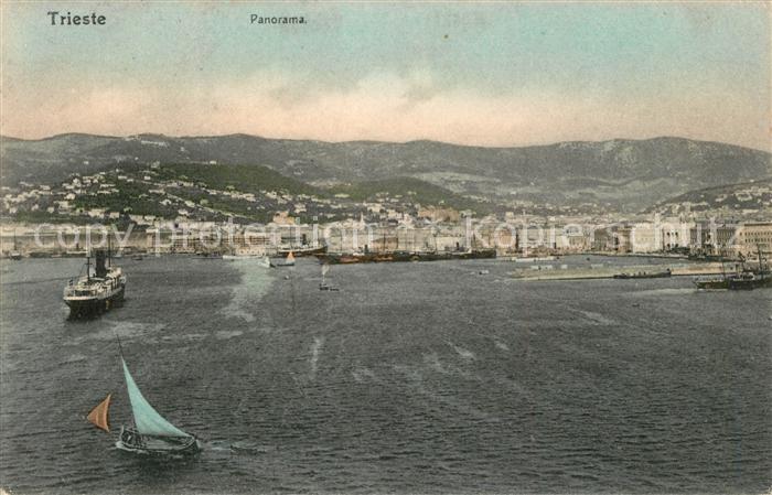 Trieste Panorama veduta dall aereo