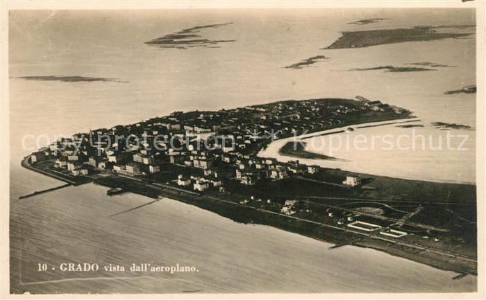 Grado Gorizia Vista dall aeroplano