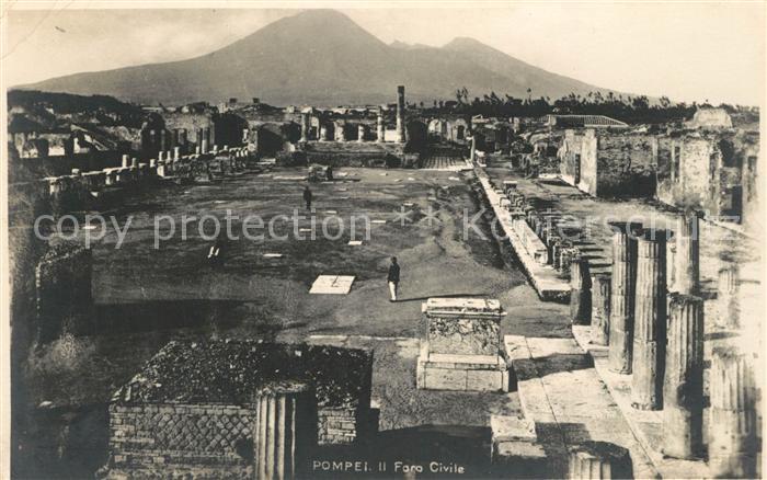 Pompei Il Foro Civile Ruinen Antike Staette