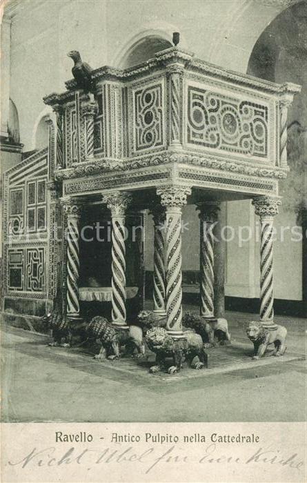 Ravello Antico Pulpito nella Cattedrale Kanzel Kathedrale