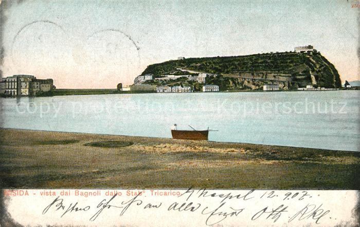 Nisida Napoli Vista dai Bagnoli dallo Stab. Tricarico