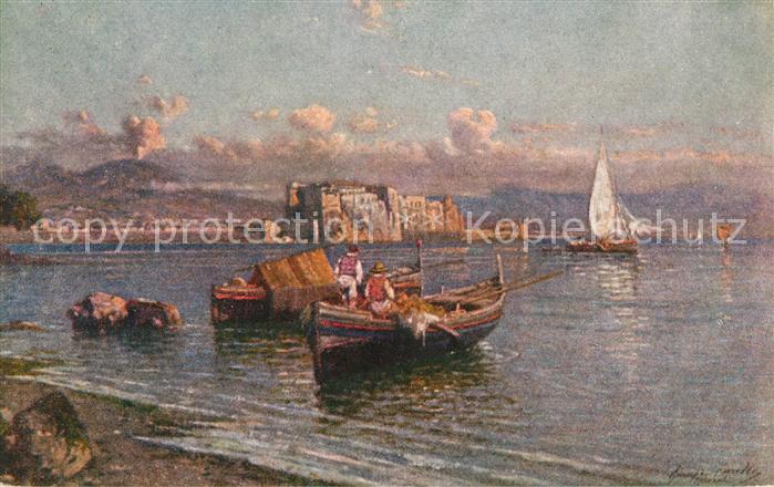 Napoli Neapel Castello dell Ovo Kuenstlerkarte