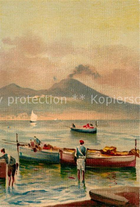 Trieste Paesaggio dal vero acquarello Kuenstlerkarte