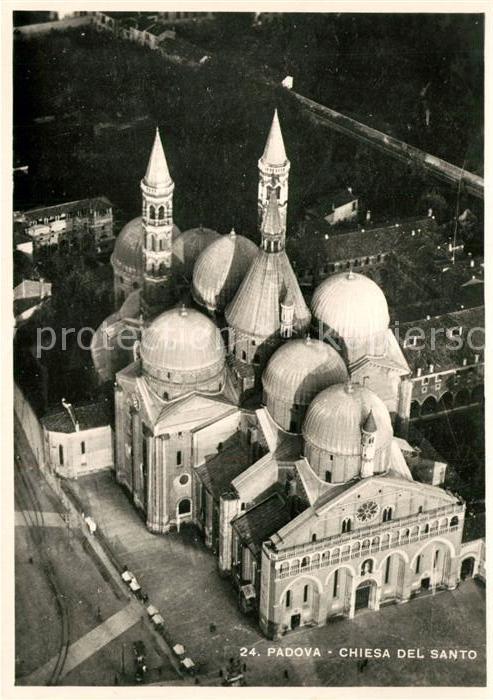 Padova Chiesa del Santo veduta aerea