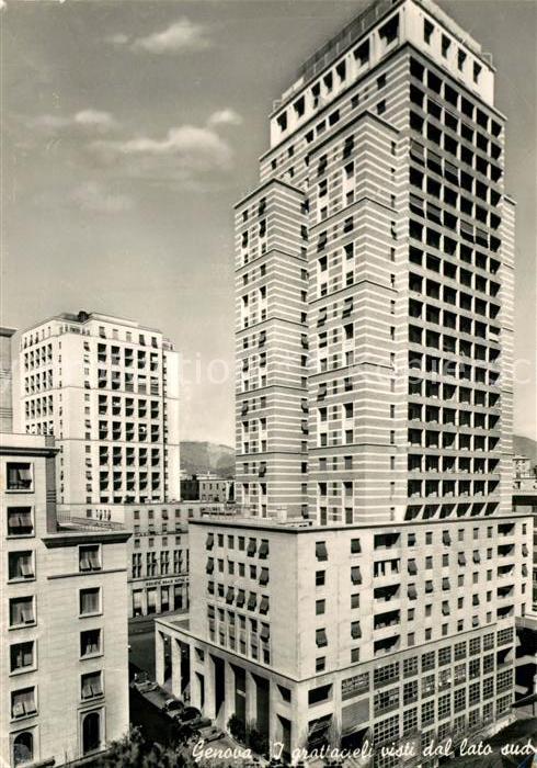 Genova Genua Liguria Grattaciele visti dal lato sud Wolkenkratzer