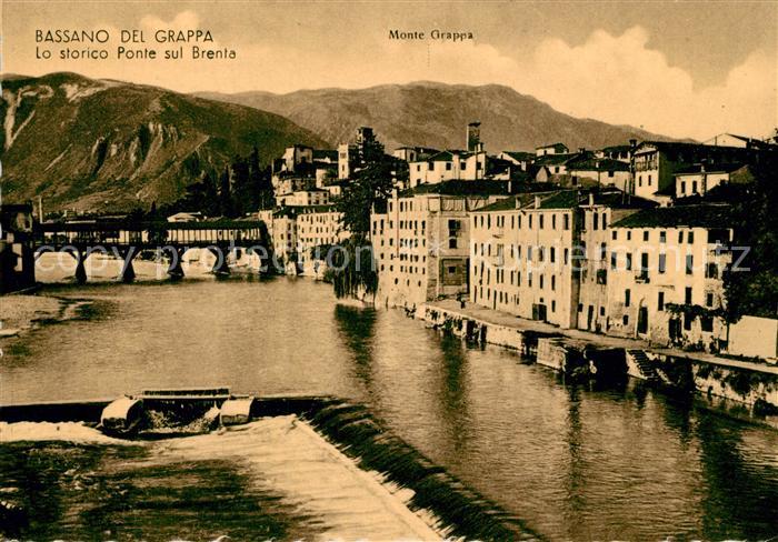 Bassano del Grappa Lo storico Ponte sul Brenta Monte Grappa