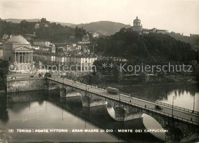 Torino Ponte Vittorio Gran Madre di Dio Monte dei Cappuccini