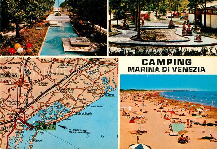 Punta Sabbioni Camping Marina di Venezia Spiaggia Landkarte