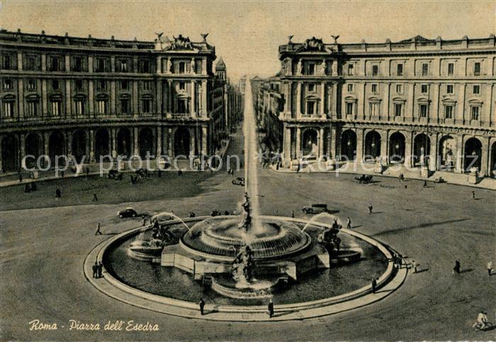 Roma Rom Piazza dell Esedra Fontana