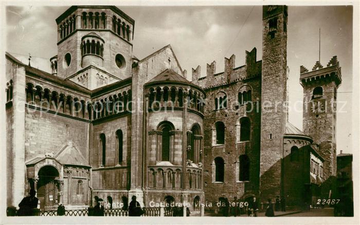 Trento La Cattedrale vista da tergo