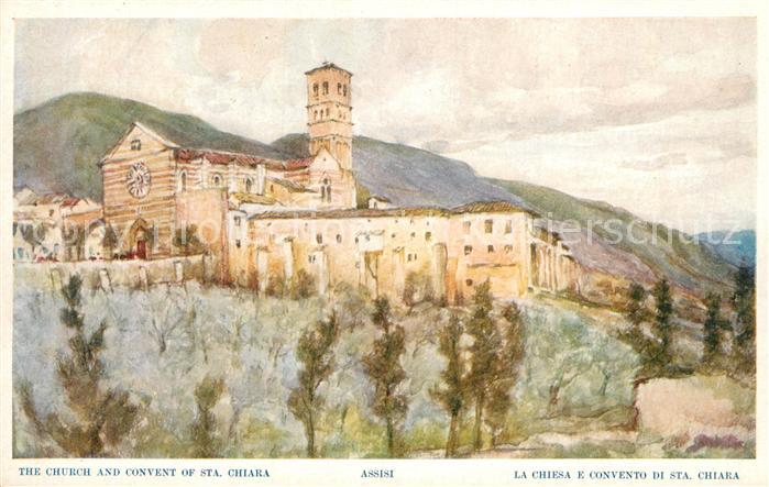 Assisi Umbria La Chiesa e Convento di Santa Chiara Gemaelde