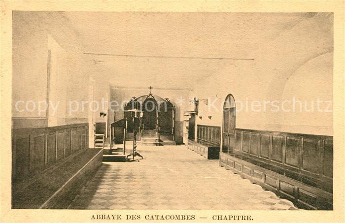 Roma Rom Abbaye des Catacombes Chapitre