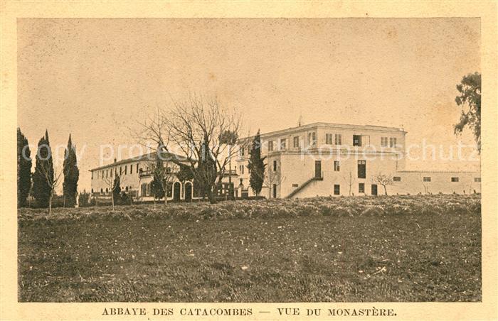 Roma Rom Abbaye des Catacombes Vue du Monastere