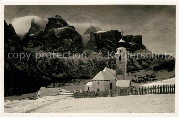 Colfosco La Chiesa verso Sella