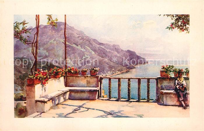 Ravello Villa Rufolo Belvedere Kuenstlerkarte