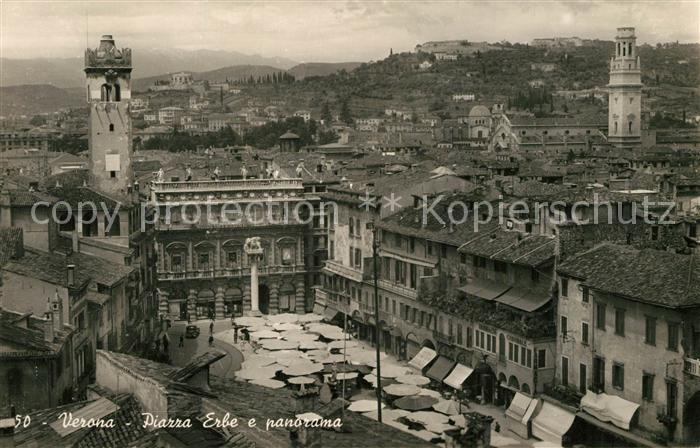 Verona Veneto Piazza Erbe e panorama