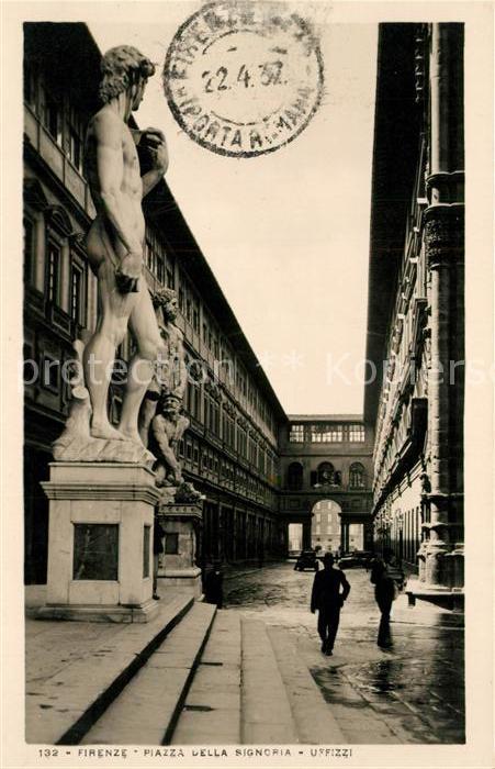 Firenze Florenz Piazza della Signoria Uffizzi