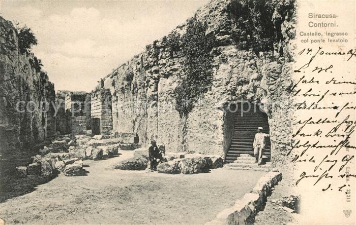Siracusa Castello ingresso col ponte levatoio