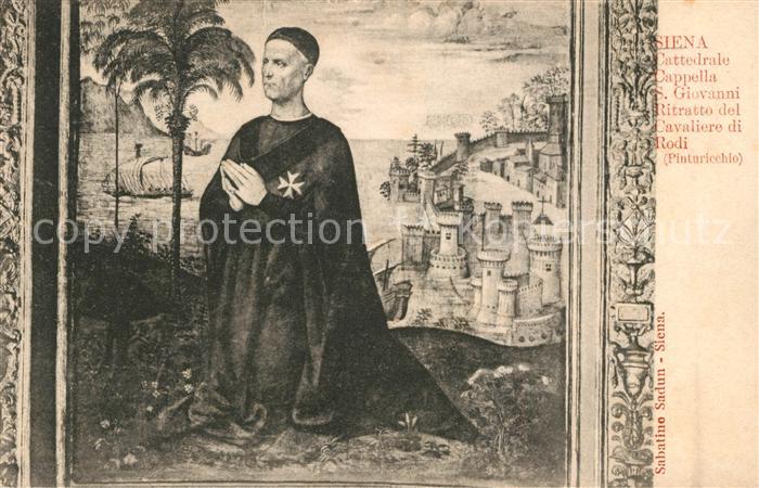 Siena Cattedrale Capelle San Giovanni Ritratto del Cavaliere di Rodi