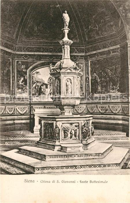 Siena Chiesa di San Giovanni Fonte Battesimale