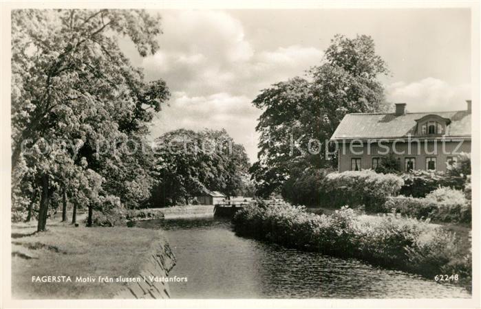 Fagersta Motiv fran slussen i Vaestanfors