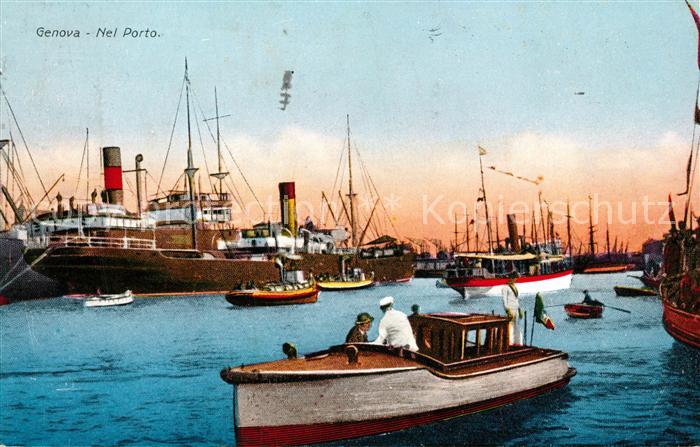 Genova Genua Liguria Nel Porto
