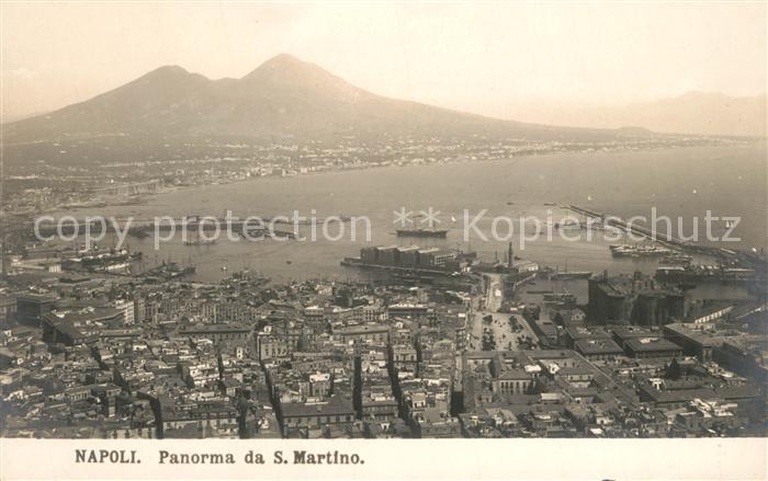 Napoli Neapel Panorama da San Martino