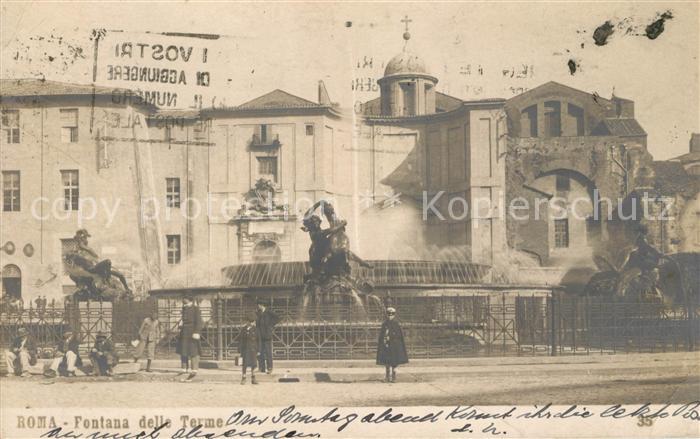 Roma Rom Fontana delle Terme