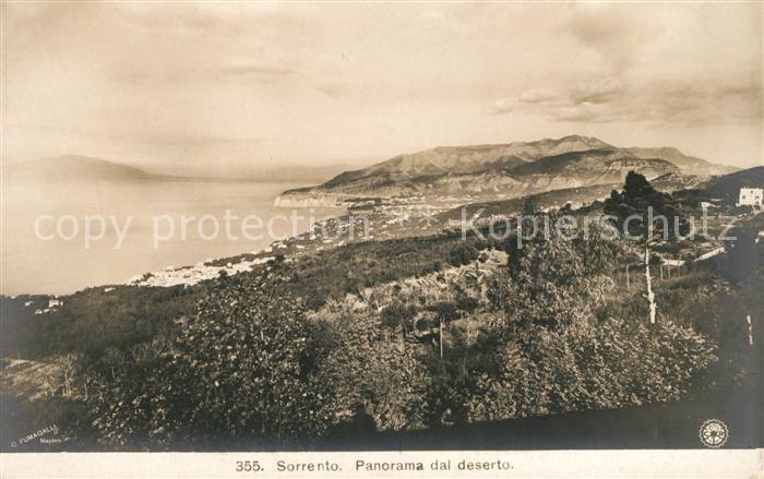 Sorrento Campania Panorama dal deserto