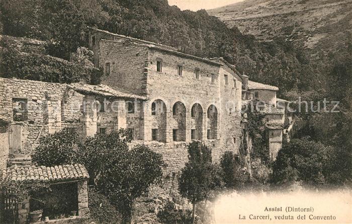 Assisi Umbria La Carceri veduta del Convento