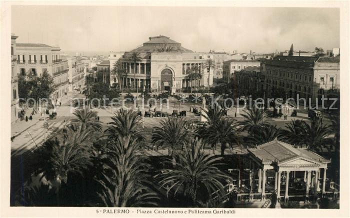 Palermo Sicilia Piazza Castelanovo e Politema Garibaldi