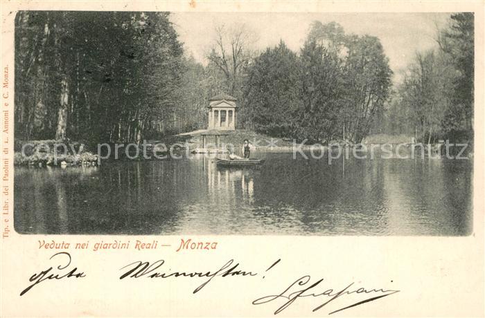 Monza Veduta nei giardini Reali